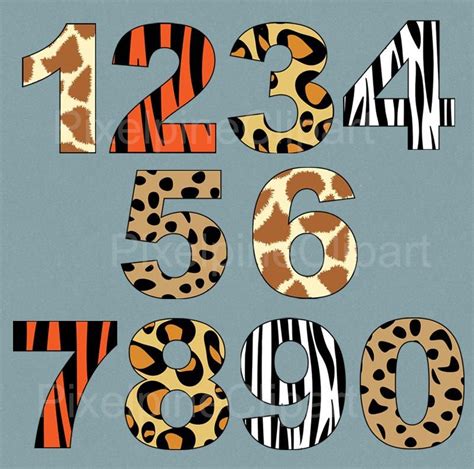 Animal Print Alphabet Clipart Leopard Print Letters Abc Etsy Canada