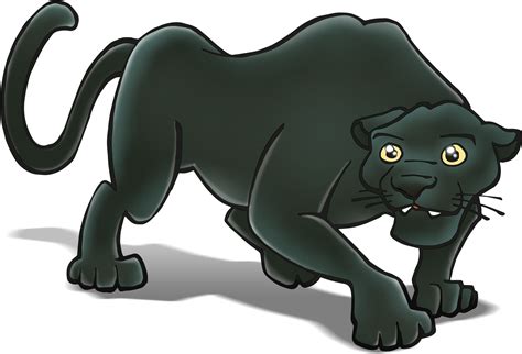 Black Jaguar Cartoon Images Canvas Depot