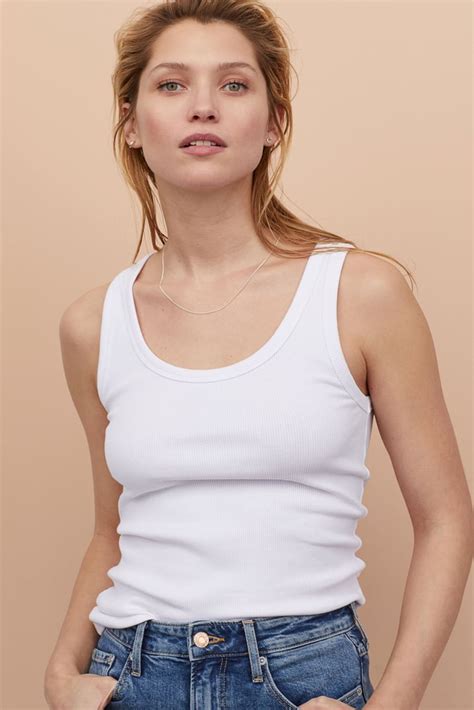 H M Ribbed Tank Top The Best Tank Tops For Women Popsugar Fashion