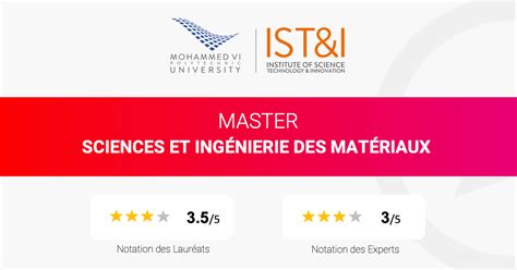 Master Sciences Et Ingénierie Des Matériaux Sti Um6p