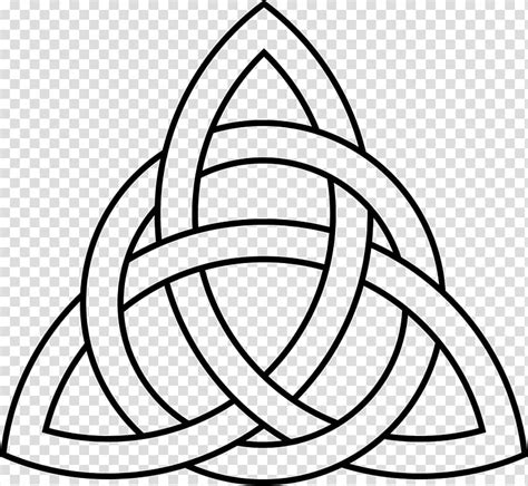 Black Triquetra Logo Illustration Celtic Knot Triquetra Celts Celtic