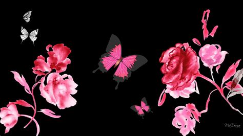 Butterflies And Roses Wallpaper Wallpapersafari