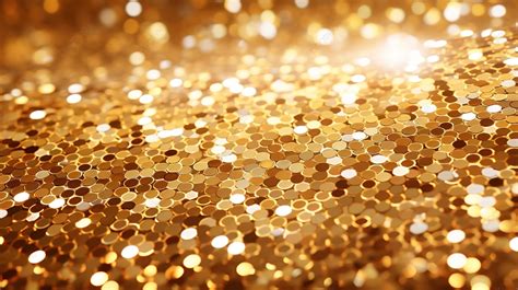 Gleaming Golden Metallic Abstract Background Or Texture Gold Bokeh