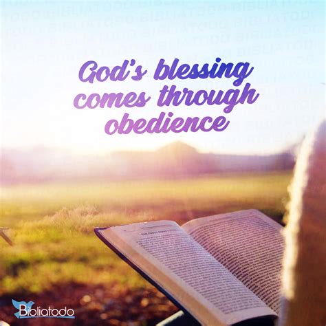 Gods Blessing Comes Through Obedience Christian Pictures
