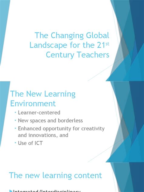 The Changing Global Landscape For The 21st Century Pdf