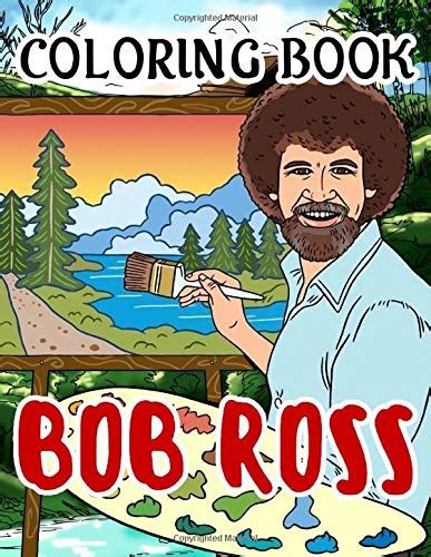 Bob Ross Coloring Book Inspirational Artist Illustration Coloring Book