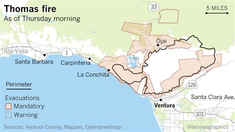 Here Are Maps Showing All The Major Fires In Southern California La Times