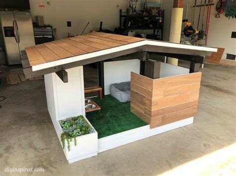 Mid Century Modern Diy Dog House Build Dog House Diy Outdoor Dog