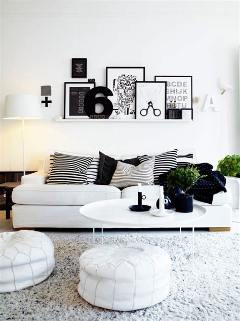 20 Inspire White And Black Living Room Designs