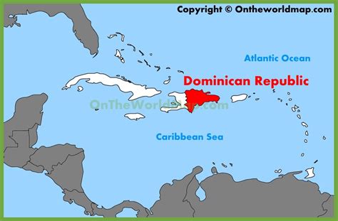 Dominican Republic Location On The Caribbean Map