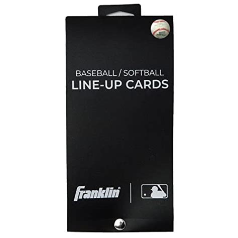 Franklin Sports Mlb Baseball Softball Lineup Cards 25 Game Line Up