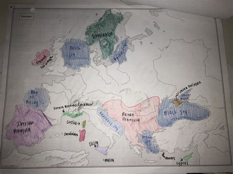 Medieval Europe Map Diagram Quizlet