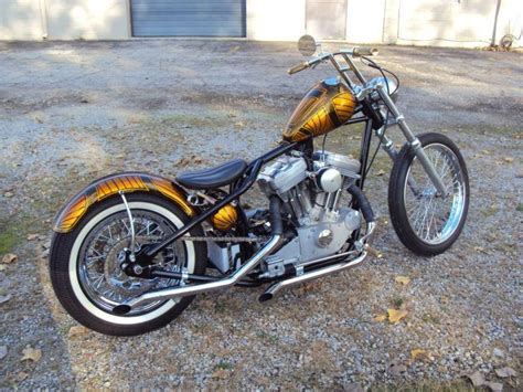 Custom Bobber Chopper Harley Davidson Sportster For Sale On 2040 Motos