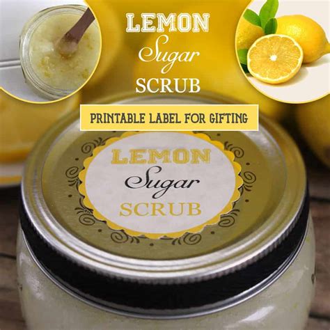 34 Lemon Sugar Scrub Label Labels Design Ideas 2020