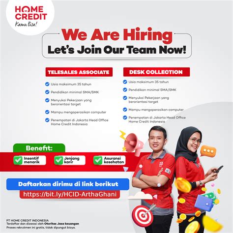 Lowongan Kerja Telesales Associate - Desk Collection di Home Credit