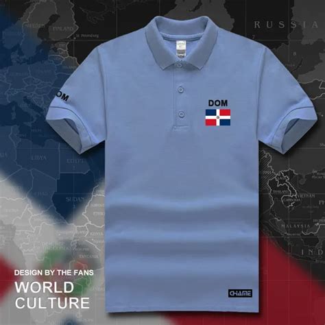 Dominican Republic Dominicana Dom Polo Shirts Men Short Sleeve White Brands Printed For Country