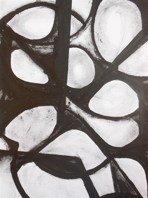 Original A3 Modern Abstract Black And White Ink By Manjuzaka On Etsy €30