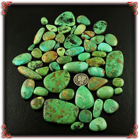 Green Turquoise Cabochons Durango Silver Company