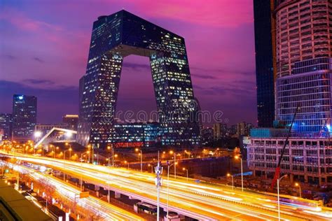 The Cctv Headquarters Building In Beijing China Editorial Image