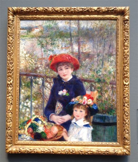 Pierre Auguste Renoir Two Sisters On The Terrace 1881 The Art