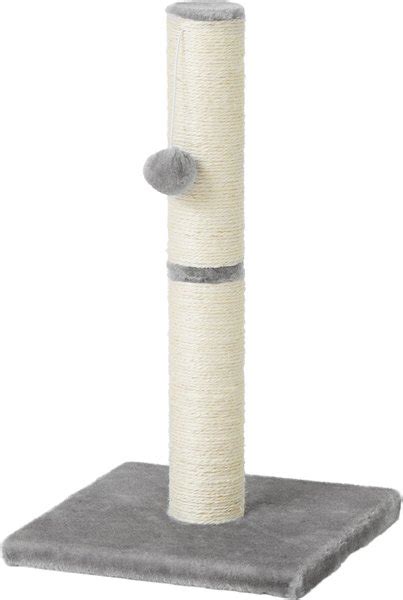 Frisco 21 In Sisal Cat Scratching Post With Toy Gray Chewy Canada