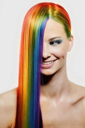 If you want black hair with blue streaks or balayage, use foil so that dyed hair doesn't mix with natural strands. Best Rainbow Hairstyle Ideas