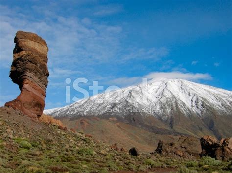 Volcano Covered In Snow Stock Photo Royalty Free Freeimages