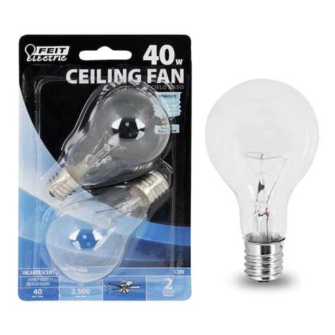 Feit Electric 40 Watt A15 E17 Incandescent Clear Light Bulb Soft White