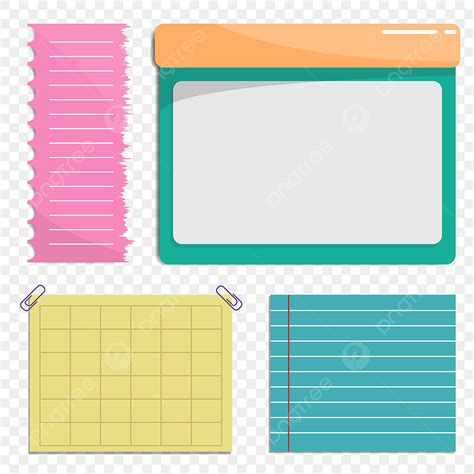 Cute Note Vector Design Images Colorful Cute Notes Set Notes Paper