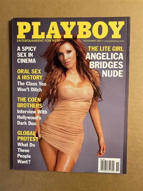 Playboy Magazine November Angelica Bridges Nude Near Mint Picclick