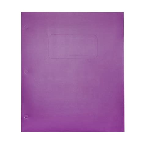 Pen Gear Two Pocket Paper Folder Solid Purple Color Letter Size