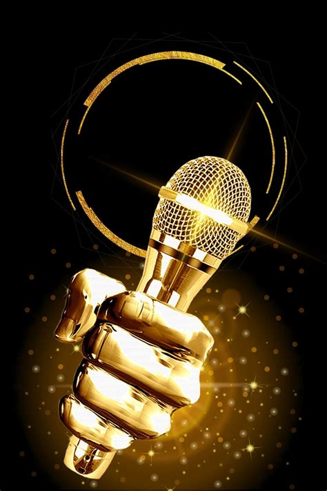 Microphone Speech Speech Contest Design Background Music Wallpaper