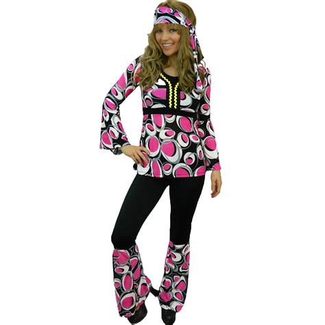 groovy hippie costume adult 60 s and 70 s fancy dress yummy bee