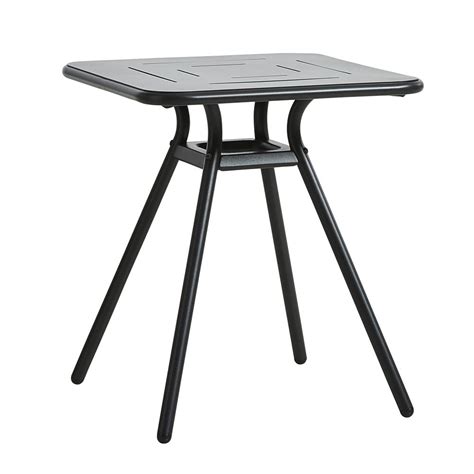 Table de cafe de 1 m de long sur 50cm de larg. Table de café Ray Square noir charbon | Woud