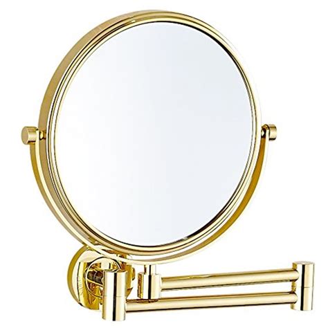 gurun 8 inch 10x magnifying makeup mirror double reversible wall mounted cosmetic mirror compact