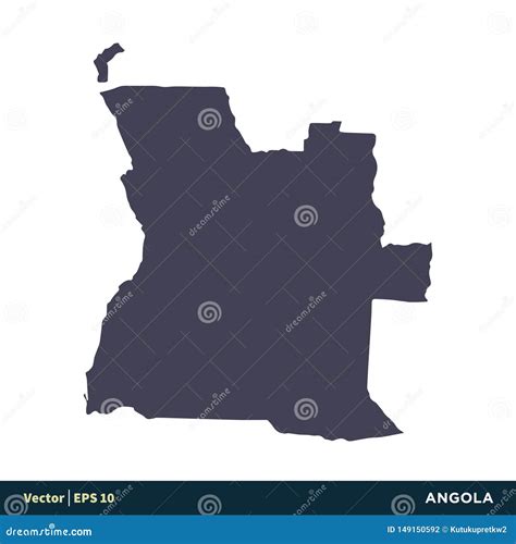 Set Of All Africa Countries Vector Maps Silhouette Royalty Free