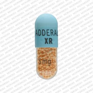 ADDERALL XR Mg Pill Images Blue Capsule Shape