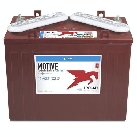 Trojan Motive T1275 12 Volt Deep Cycle Battery Apex Trailer Supply