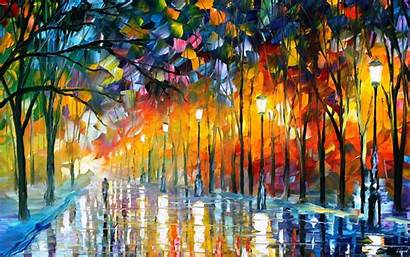 Paintings Leonid Afremov Impressionistic Modern Wallpapers He