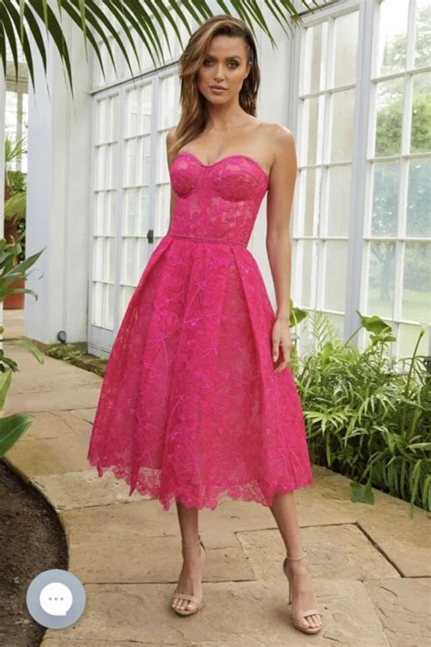 Rent Olivia Hot Pink Dress Nadine Merabi Hurr