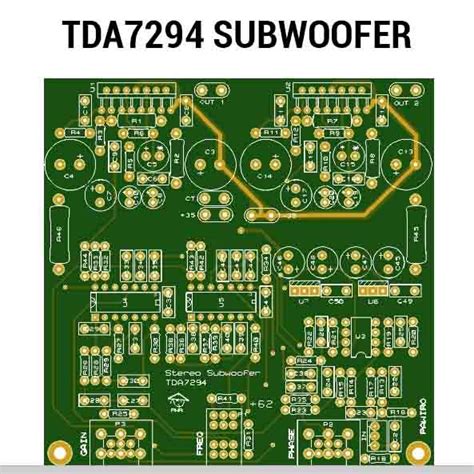 Tda7294 amplifier circuit diagram pcb electronic circuits TDA7294 subwoofer amplifier PCB layout in 2020 | Diy ...