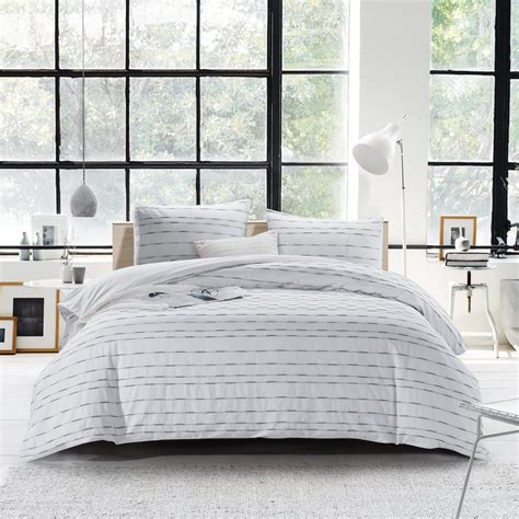 Cotton Textured Duvet Cover Set Queenking Washed Cotton Etsy