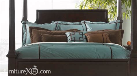 • more detail related to our canopy bed ideas: Martini Suite Poster Bedroom Set by Ashley Furniture - YouTube
