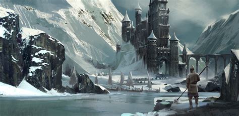 Snowed In By Frank Hong Fantasy City Fantasy Castle Fantasy Places