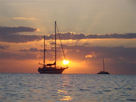 Wallpaper Sunset Vacation Beach Water Sailboat Holidays Jamaica