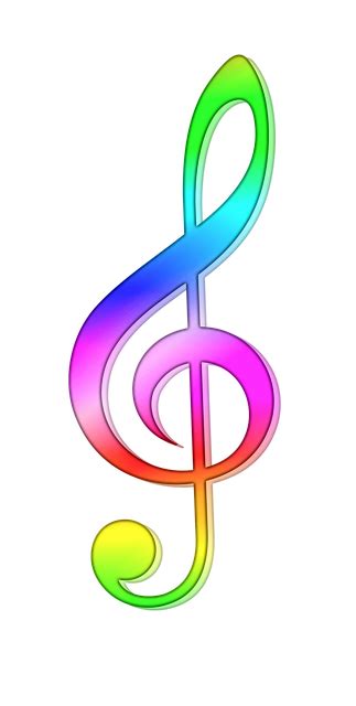 Size of this png preview of this svg file: Treble Clef Note Staff · Free image on Pixabay