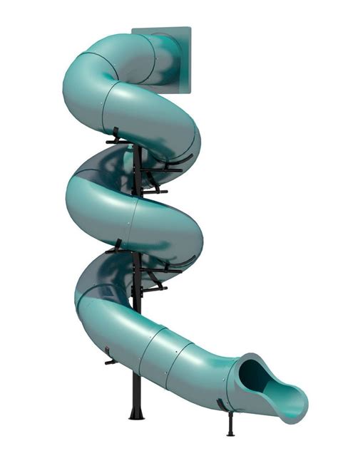 16 Spiral Tube Slide Outdoor Playground Commercial Playground