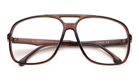 Steve Urkel Brown Nerdy Oversize Clear Lens Glasses Custom Glasses