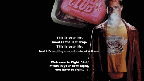 Their concept catches on, with underground fight clubs forming in every town. Movie Quotes Wallpapers (64+ pictures)