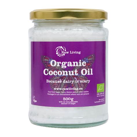 Organic Extra Virgin Coconut Oil Raw Living Uk